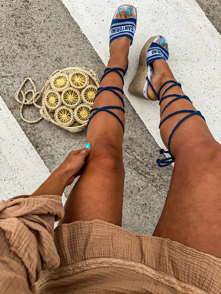 Platformové sandále na viazanie CRISTINA+ - next