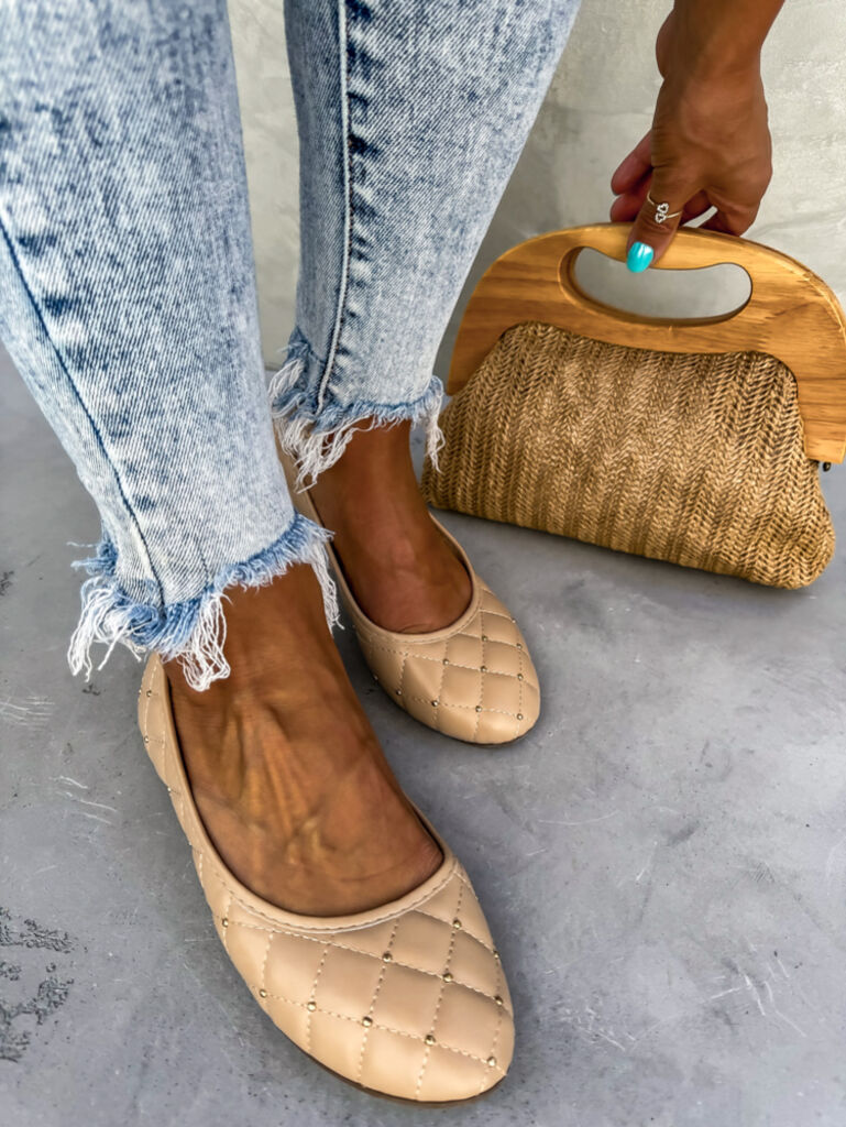 Balerínky so zlatými ozdobami KEYLA+ - next