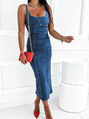 Elegantné dlhé denim šaty BETTYNA+