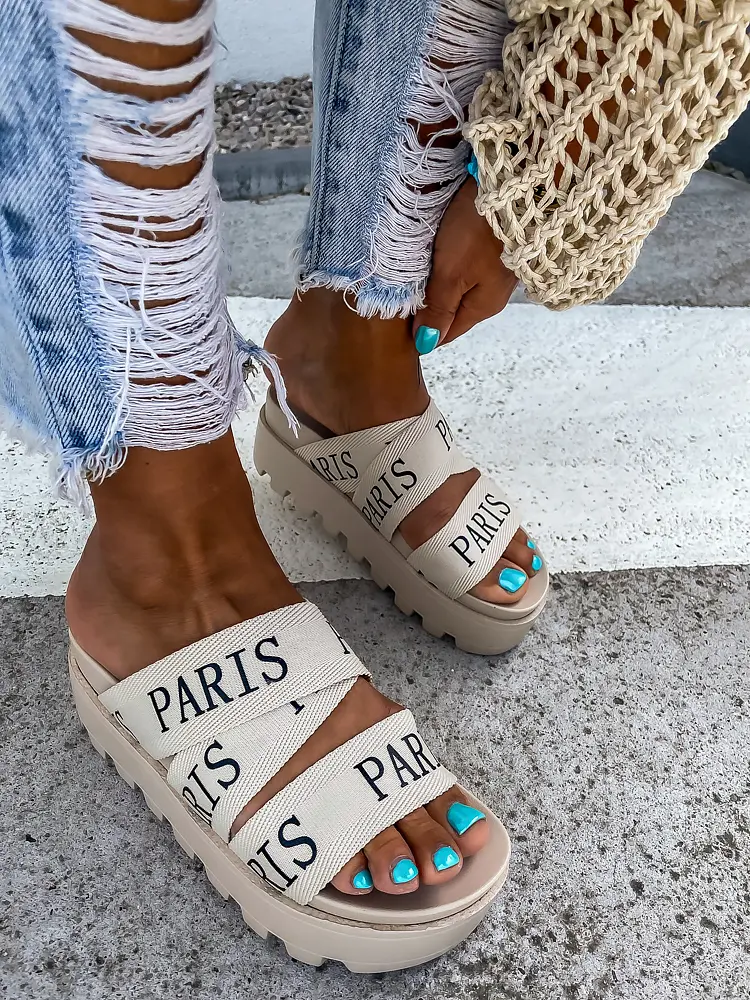 Platformové šľapky PARIS+ - next