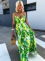 Zelené maxi šaty FIORENTINA+