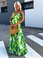 Zelené maxi šaty FIORENTINA+