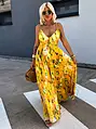 Žlté maxi šaty FIORENTINA+