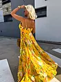 Žlté maxi šaty FIORENTINA+