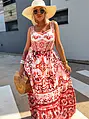 Vzorované maxi šaty MYKONOS+