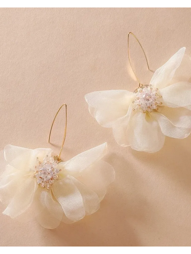 Biele náušnice+ - next