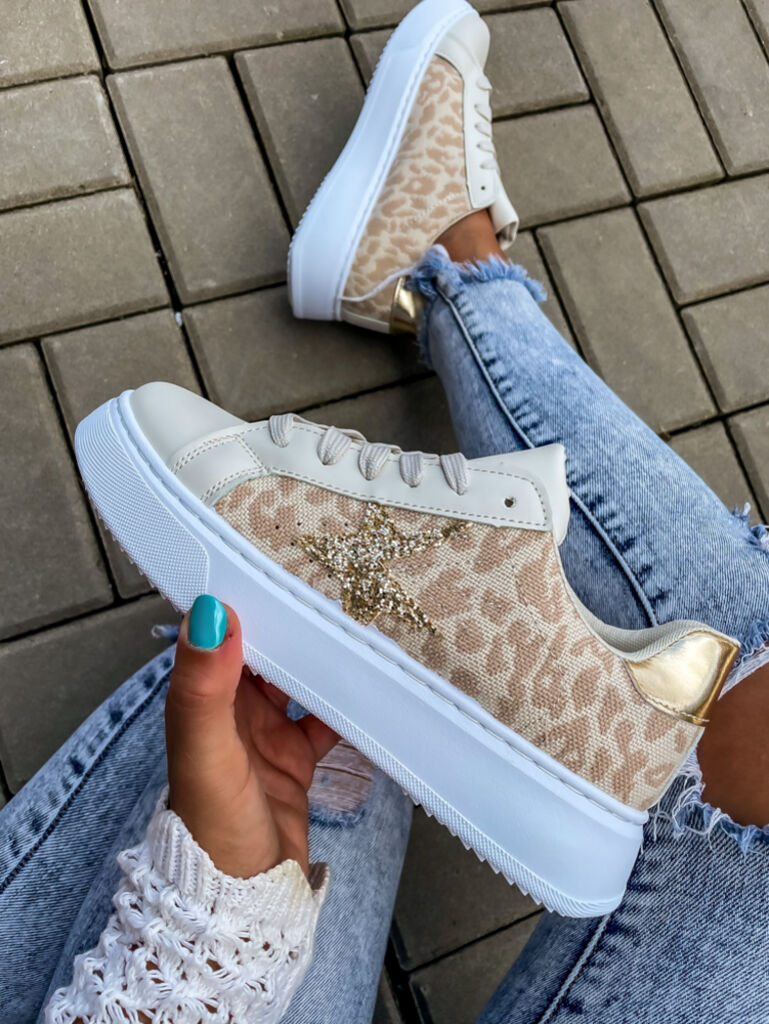 Leopardie dámske tenisky CARRY+