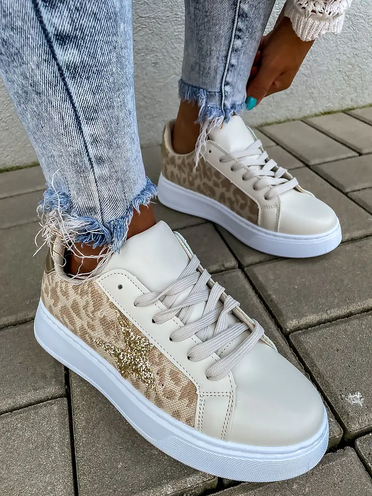 Leopardie dámske tenisky CARRY- - next