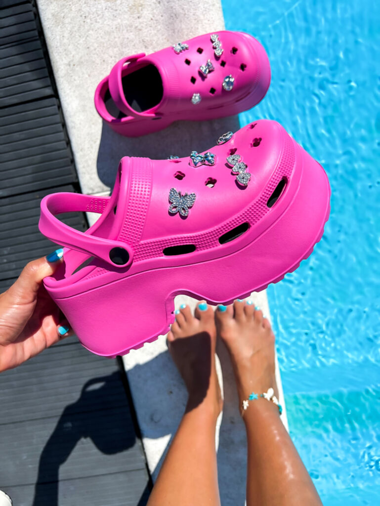 Gumené papuče so striebornými ozdobami NEYA+