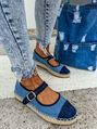 Denim sandálové espadrilky AMERICA+