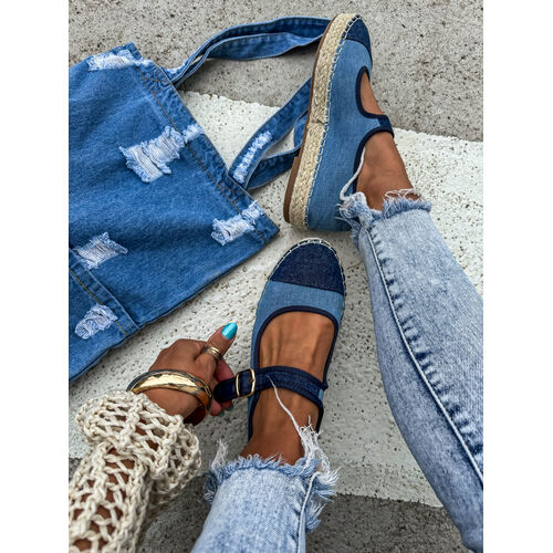 Denim sandálové espadrilky AMERICA+ veľkosť: 36