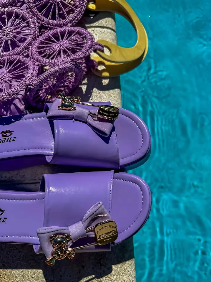 Fialové platformové šľapky LILIAN+ - next