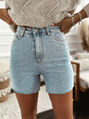 Basic denim šortky+