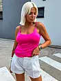 Pink basic top TAYLA+
