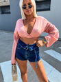 Dámske denim šortky+