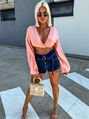 Dámske denim šortky+