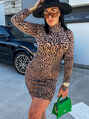Rolákové leopardie šaty NYHAN+
