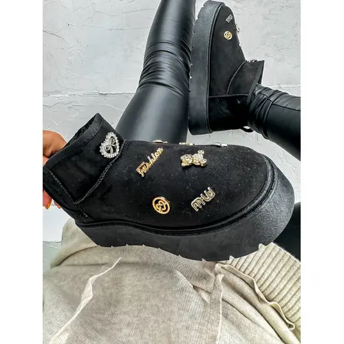 Dámske snehule s ozdobami KALEB+ veľkosť: 37