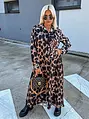 Leopardie košeľové šaty LILLIAN