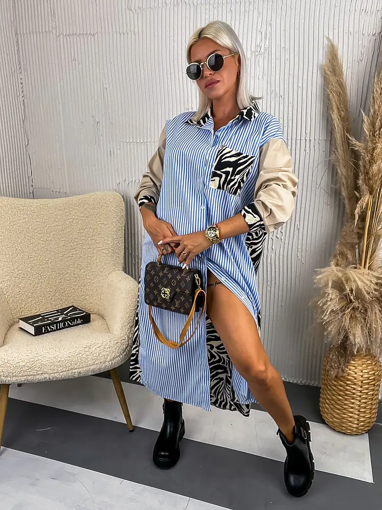 Extravagantné košeľové šaty MYRTHYLL+