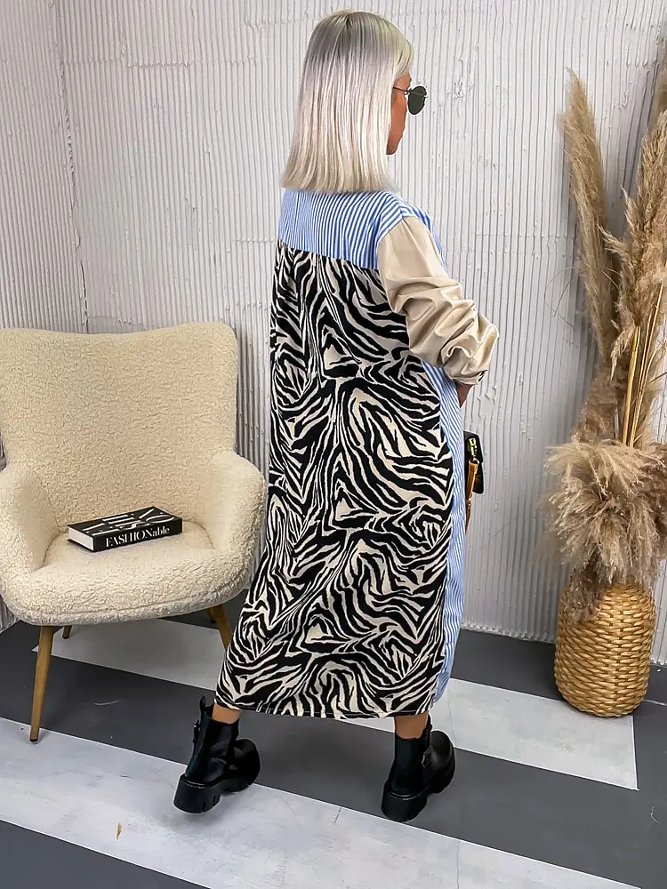 Extravagantné košeľové šaty MYRTHYLL+ - next