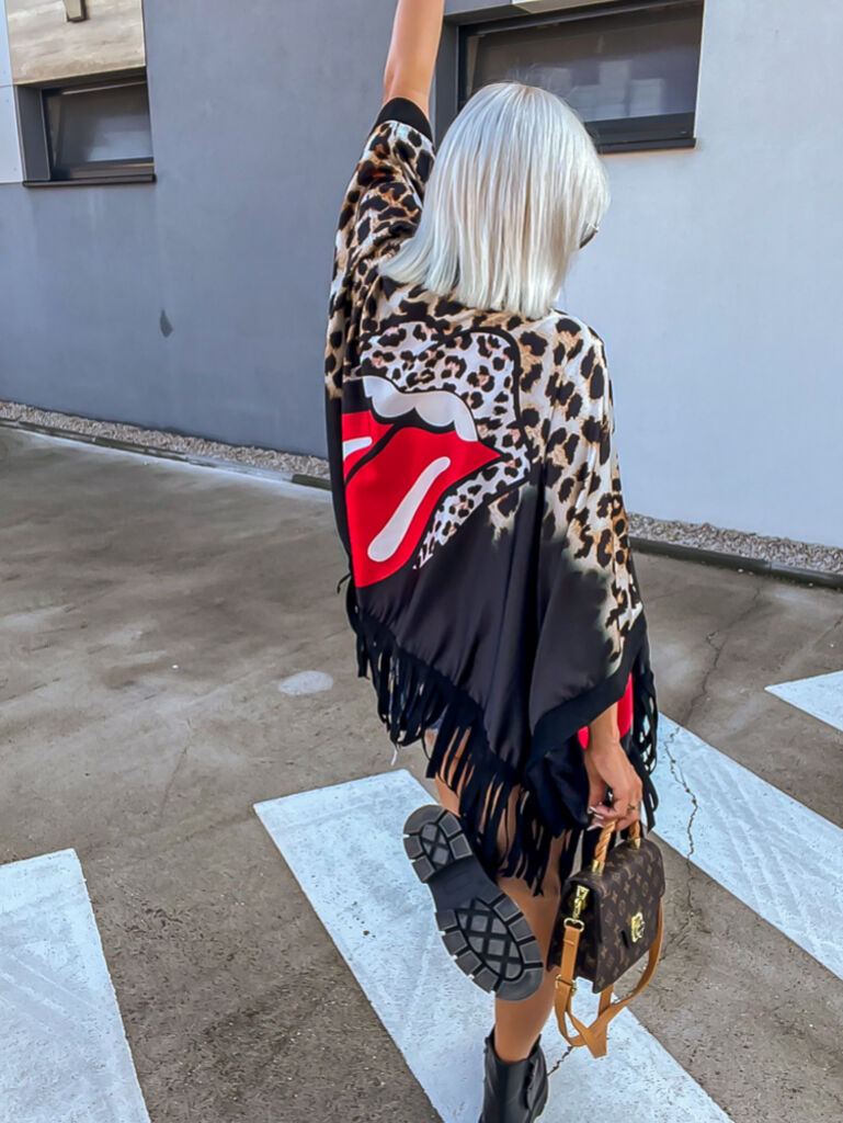 Extravagantné vzorované pončo MERIANA+ - next