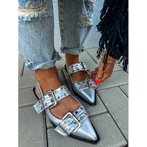 Sandále so striebornými ozdobami GEMINI+ veľkosť: 36