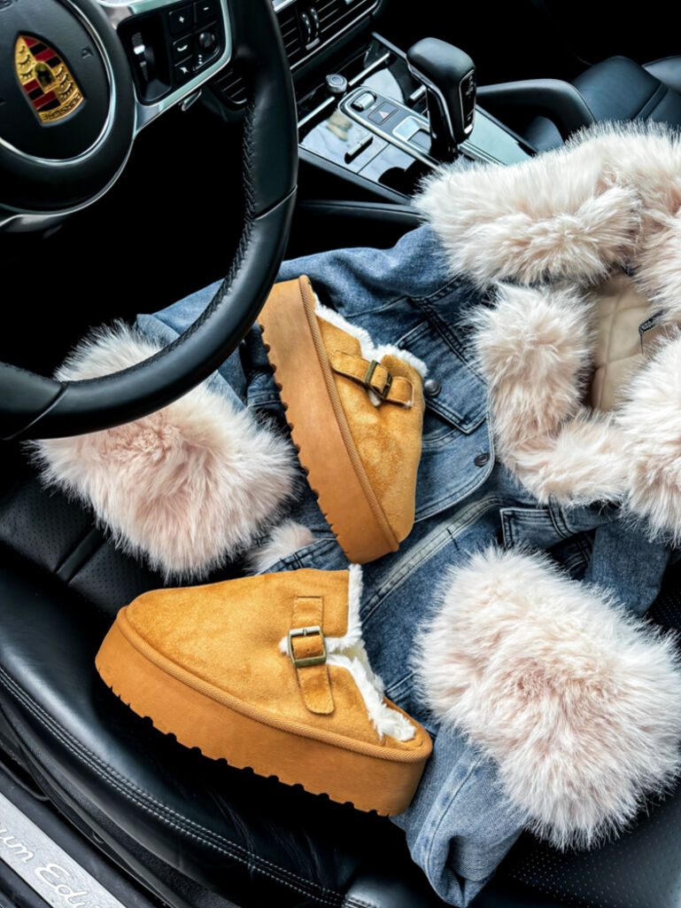 Teplé semišové papuče DAMARIS+ - next