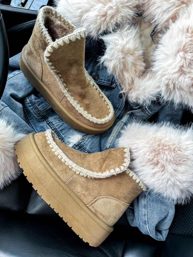 Semišové členkové čižmy DELILA+ - next