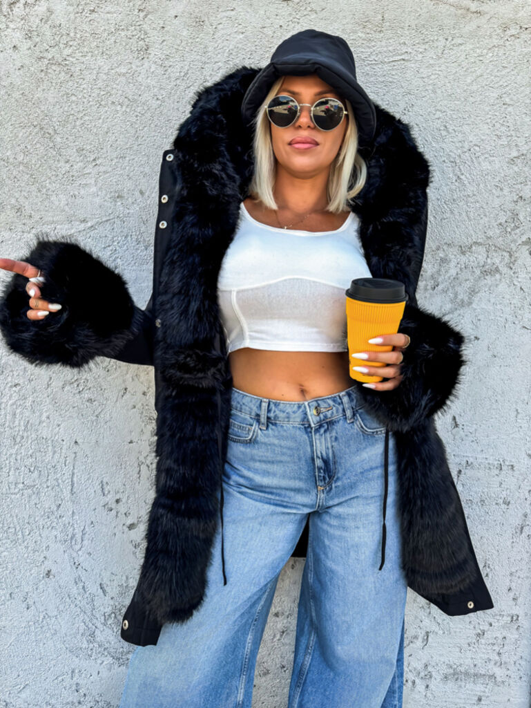 Zateplená parka s kapucňou CHARLOTTE+ - next