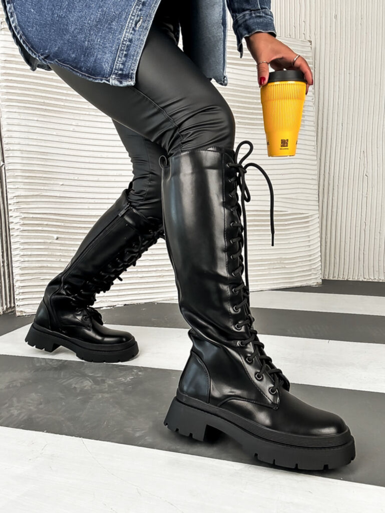 Vysoké šnúrovacie čižmy ZAIDA+ - next