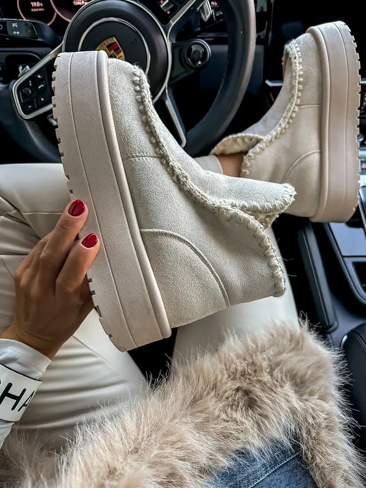 Semišové členkové čižmy DELILA - next