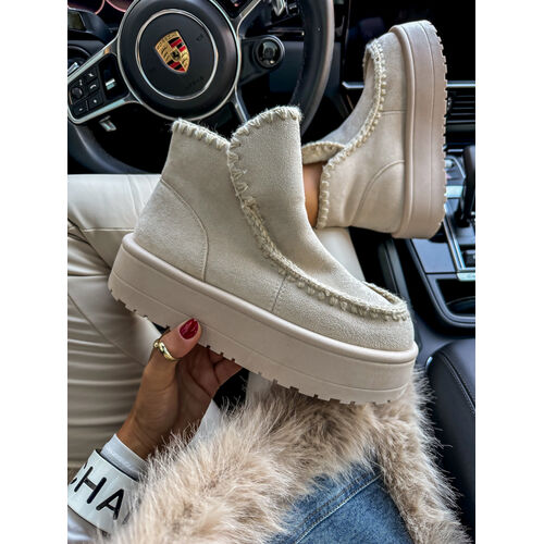 Semišové členkové čižmy DELILA veľkosť: 40