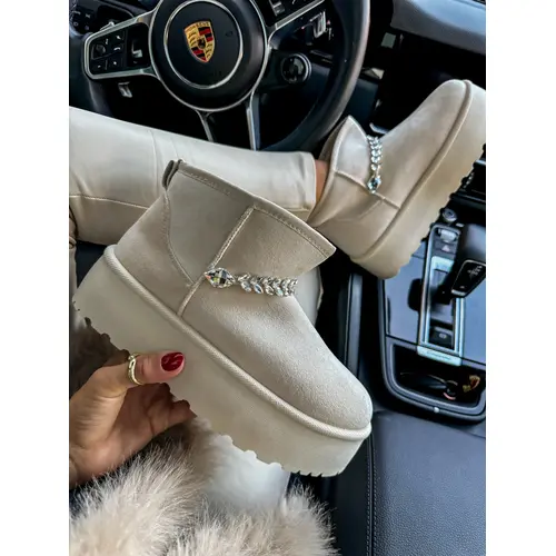 Dámske snehule so striebornou ozdobou YARA+ veľkosť: 40