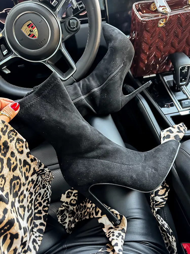 Čierne členkové čižmy ASMA- - next