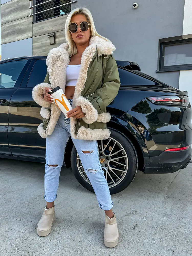 Zimná bunda s kožušinkou XENIA+