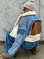 Prémium zateplená extravagantná denim bunda IVANA+