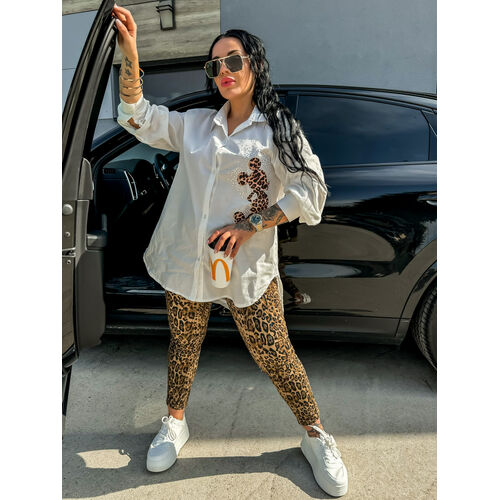 Dlhá oversized košeľa s potlačou MAERA+ veľkosť: one size