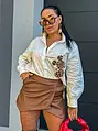 Dlhá oversized košeľa s potlačou MAERA+