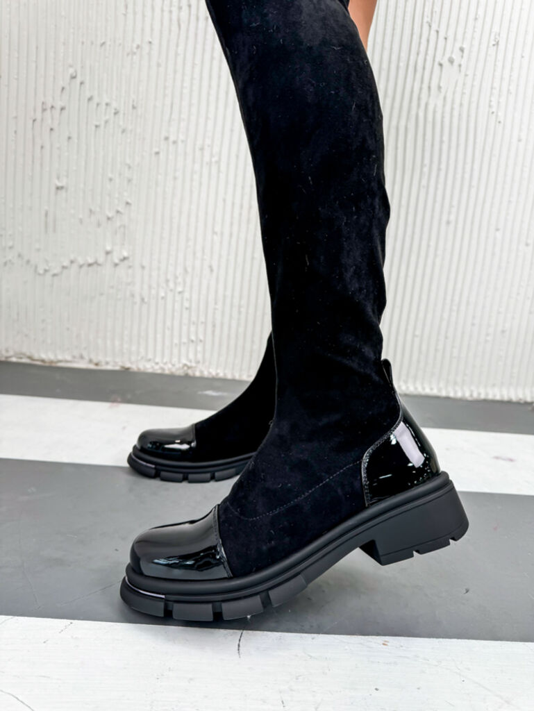 Semišové čižmy nad kolená DIVYA+ - next