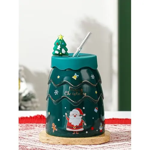 Vianočný hrnček v darčekovom balení farba: green