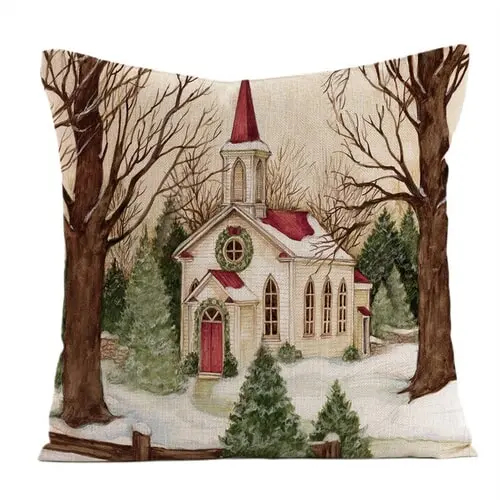 Vianočná obliečka na vankúš 45x45 cm+ farba: multicolor