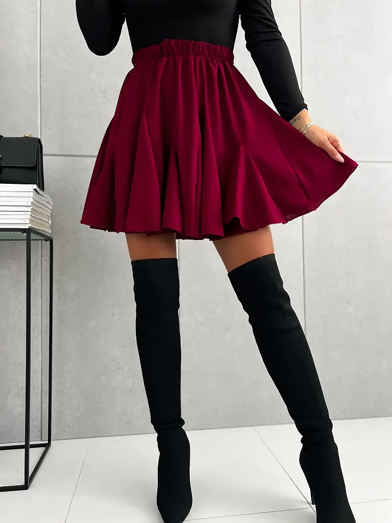 Riasená sukňa s gumeným pásom DELMA+