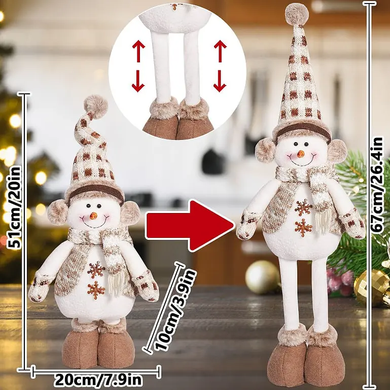 Vianočný snehuliak s vysúvacími nohami+ - next