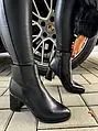 Čierne členkové čižmy SABINA+