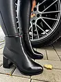 Čierne členkové čižmy SABINA+