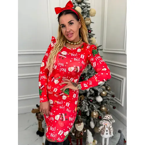 Vianočné šaty s volánikmi MARICA+ veľkosť: one size Vianočné šaty s volánikmi MARICA+ veľkosť: one size