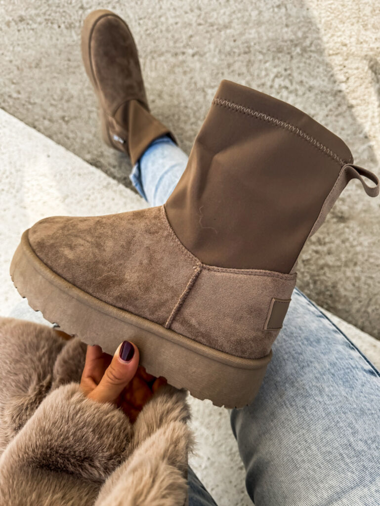 Semišové členkové čižmy DORETTA+