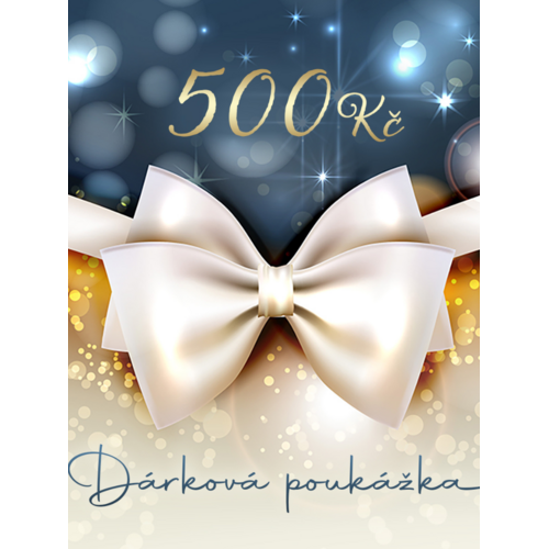 Darčeková poukážka veľkosť: 500CZK