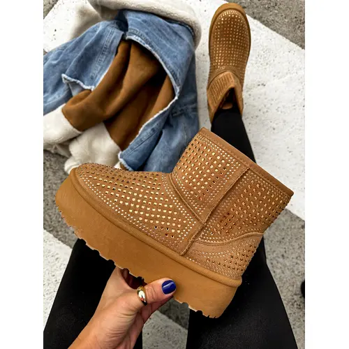 Dámske snehule zdobené nitmi MECCA+ veľkosť: 37